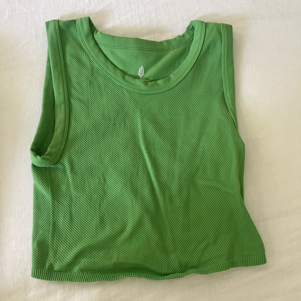 Free people movement free throw muscle tank in green